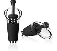 Vacu Vin Wine Server & Stopper Set of 2 - Drip-Free Pouring and Airtight Preservation - Elegant Design for Enhanced Wine Enjoyment and Freshness