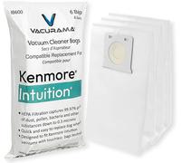Vacurama Premium Bags Compatible for Kenmore Intuition IB600 Canister Vacuum Systems - BU4022 BU4020 BU4018 BU4050 BU3040 - Tear-Resistant, Non-Woven HEPA Cloth Material, Pack of 6 Bags