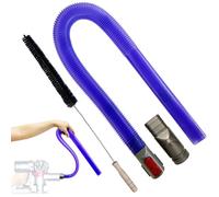Vacuum Accessories & Attachment - Dryer Vent Cleaner Kit & Refrigerator Condenser Coil Brush- Flexible Crevice Tool for Small Crevice