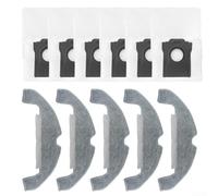 Vacuum Accessories for Dreame F10 Plus Robot, 5 Mop Cloths & 6 Dust Bags, Replacement Accessory Kit for Deep Clean
