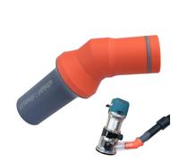 Vacuum Adaptor Compatible with Makita DRT50Z & RT0700 or Clones Trimmer Routers - Also Compatible with Numatic Henry Style Vacuums - Angled Fit with SealFit Ring