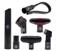 Vacuum Attachments Accessories, 1 1/4 inch Vacuum Cleaner Tools Kit Vacuum Dusty Brush with 32mm (1 1/4) inch & 35mm (1 3/8) inch Standard Hose Adapter, 7 Pack