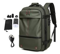 Vacuum Backpack, 19 Inch Expandable Vacuum Compression Bag with Vacuum Pump Vacpack Backpack, Space Saver Bags for Travel Camping (Green)