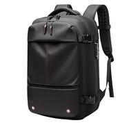 Vacuum Backpack, Expandable Travel Backpack 19 Inch for Business for Men (Black)