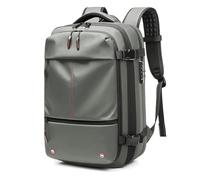 Vacuum Backpack, Expandable Travel Backpack 19 Inch for Business for Men (Green)