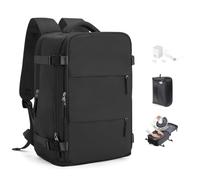 Vacuum Backpack Travel Bag with Pump Ryanair Underseat Cabin Bags 40x30x20 | Travel Backpack Cabin Size Carry on Bag for Airplanes Multiple Pockets Comfort Backpack for Men and Women,H01-Black