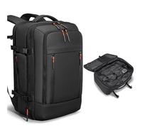 Vacuum Backpack Travel Bags With Pump Compression, Travel Backpack Cabin Size, Space Saving Bag 50x30x20/28 Large Capacity Expandable Water Resistant Anti Theft With Lock 35-45l Fit 15.6in Laptop