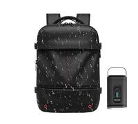 Vacuum Backpack Travel, Expandable Large Capacity 48L Pack, 42×30×15cm/16.5×11.8×5.9in Casual Lightweight Bag with Compression Straps for Camping, Commuting, Fishing, Trail, Business Use