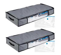 Vacuum bag Compression Storage Bags 70 litres Grey Underbed Storage Bag
