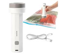 Vacuum Bag Pump - USB Rechargeable Cordless Portable Air Pump, Ergonomic Vacuum Storage Compressor For Clothes Blankets Bedding Luggage | Travel Camping Outdoor Swimming Ring Balloon Inflation System