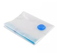 Vacuum Bags Small Medium Large and Jumbo Size Reusable Vacuum Compression Storage Bags Double Zip Seal Valve Space Saver Storage Bags for Clothes Duvets Bedding Pillows Blankets (1 Bag, 30x48cm)