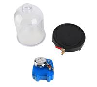 Vacuum Bell Jar, Vacuum Demonstration Hood for Classroom Laboratory, Sound Physics Jar with Electric Bell and Vacuuming Plate, Transparent PVC Hood for Science Experiments