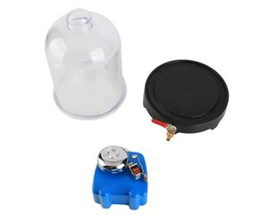 Vacuum Bell Jar with Electric Bell, Physics Sound Demonstration Kit, Transparent PVC Vacuum Chamber for Classroom Lab Experiments on Sound and Atmospheric Pressure
