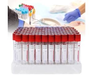 Vacuum Blood Collection Coagulation Tubes with No Additive PET Material for Venous Blood Centrifuge Use and Vacutainer Tube Set Compatibility,Green-10ml