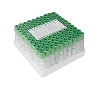 Vacuum Blood Collection Tubes Heparin Sodium Tubes 12 x 75mm, 3mL, 100pcs