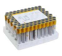 Vacuum Blood Collection Tubes with Separation Gel and Coagulation Accelerator for Serum & PRP Preparation, 100 Disposable Laboratory Test Tubes for Clinical Blood Sample Collection
