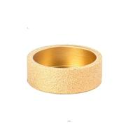 Vacuum Brazed 75mm Diamond Grinding Wheel Demi Bullnose 20mm Arbor #60 Grit Multiple Sizes(France side 15mm)