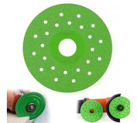 Vacuum Brazed Ultra-Thin Multi-Pore Flat Abrasive Sheet Disc Diamond Cutting Wheel Tile Blade for Porcelain Glass Ceramic Tile Granite Marble Diamond Saw Blades (10cm)