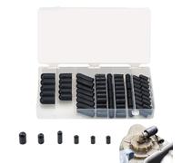 Vacuum Cap Assortment - 80 Piece Rubber Set for Automotive Carburetors | Flexible Multi Size Caps with Tight Seal & Heat Resistant Design for Manifold Ports, Lines, Hose Ends, Workshop Tuning and