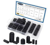Vacuum Cap Assortment, Vacuum Plug, Hose End Cap, Rubber Vacuum Cap Set for Carburettor, Manifold, Automotive, 3/16", 5/16", 7/32", 1/4", 5/32", 3/8", 1/2", 5/8"