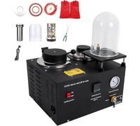 Vacuum Casting Machine for Jewelry Investment with Temperature Control Gauge and Vacuum Cover for Metal Lost Wax Process