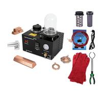Vacuum Casting Machine, Lost Wax Casting Kit with Crucible Gloves, 1500W/1750W Metal Melting Furnace, 2102°F Digital Control, Professional Jewelry Casting for Scrap Refining
