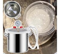 Vacuum Chamber for Resin Casting and Wood Stabilizing - Stainless Steel Pot for Epoxy and Silicone Degassing