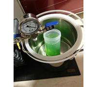 Vacuum Chamber Vacuum Chamber for Resin Casting without Pump, Steel Pressure Pot Bubble Remover 2-26 Gallon, Lab Defoaming Barrel Degassing System(2 Gallon/6L)