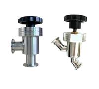 Vacuum Clamp Ferrule Manual Flapper Angle Valve SUS 304 Stainlee Steel Hombrew(KF25,Y Shape)