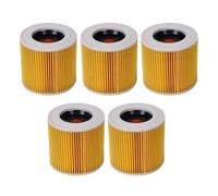 Vacuum Cleaner Accessories 5 Filters, Compatible For Karcher WD2250 WD3.200 MV2 MV3 WD3 A2004 A2204.