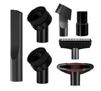Vacuum Cleaner Accessories, 7 Piece Crevice Brush Vacuum Cleaner, Mini Stair Brush Nozzle Vacuum Attachment Set for 32mm 35mm Universal Vacuum Attachments Black
