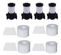 Vacuum Cleaner Accessories Brush Roll Foam Felt Filter Motor Filter Compatible with Shark IONFlex Duo Clean IF100 X30 X40 F60 F80 IF200 IF201 IF202 Vacuum Cleaner (Color : 12 pcs)