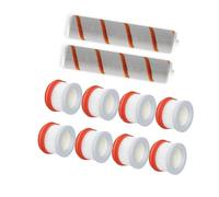 Vacuum Cleaner Accessories Main Brush Soft Brush Roller Hepa Filter Spare Part,Compatible For Dreame V8 / V9 / V9B / V9D / V9P / V10 / V11 / V16 (Color : Rolling brush 2pcs filter 8pcs)