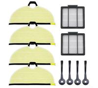 Vacuum Cleaner Accessories Set With Side Brush Filter And Washable Microfiber Mop Pad For RV2001WD/ RV2002WD/ AV2001WD/ RV2000WD Robot For Strong Water Absorption And Gentle Floor Care