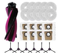 Vacuum Cleaner Accessory Set Compatible With For Airbot L50 Master Including Main Brush, Side Brushes, Mop Cloths, And Dust Bags For Optimal Cleaning(B)