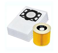 Vacuum Cleaner Bags Filter Suitable，Compatible For Karcher，KFI 357 KFI357 KA 40 Replacement Bag， Compatible For Karcher，2.863-314.0WD2 Plus WD3