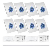 Vacuum Cleaner Bags for GN Series S2 S4 S5 S6 S8 Complete C2/C3 Classic C1/S 8340 PowerLine/S 8340 EcoLine Efficiency Bags Including 2 Exhaust Filters and 2 Motor Protection Filters