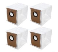 Vacuum Cleaner Bags For Karcher Rcv 5 Plus Smart Sweeping And Mopping Robot Featuring 3.5l Capacity Non Woven Material White Color Set(4 PACK)