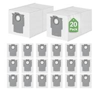 Vacuum Cleaner Bags for Roborock Qrevo Edge 2/EdgeT, QV 35A/35S, Qrevo S | Qrevo 2 Pro, Saros 20, Saros 20 Neo, Saros10R, Saros Z70, Qrevo Edge 2 Flow, S8 MaxV Ultra, Pack of 20 Vacuum Cleaner Bags