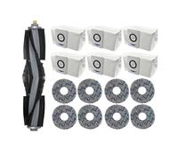 Vacuum Cleaner Bags Main Brush Rag HEPA Filter Dust Bag Parts,Compatible For Deebot T10 Omin/TURBO X1 Omin/TURBO(15pcs)