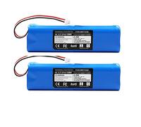 Vacuum Cleaner Battery Pack Capacity 12800mAh Accessories Parts，Compatible For Lydsto R1 Compatible For Roidmi Eve Plus，Compatible For Viomi S9 (Color : 12800mAhx2, Size : 14.4V)