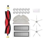 Vacuum Cleaner Brush Mops Hepa Filters Accessories，Compatible For Roborock S5 Max S50 S502 S55 S6 Pure E4 E5，Compatible For Xiaomi 1S SDJQR01RR (Color : 2 PCS)