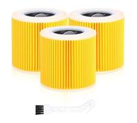 Vacuum Cleaner Cartridge Filter ，Compatible for Kärcher， WD Series WD2 WD3 WD3P A2004 MV2 MV3 Wet and Dry Vacuum Cleaner,6.414-552.0/64145520(3PCS)