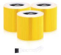 Vacuum Cleaner Cartridge Filter，Compatible For Kärcher，WD Series WD2 WD3 WD3P A2004 MV2 MV3 Wet And Dry Vacuum Cleaner,6.414-552.0/64145520(3PCS)