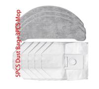 Vacuum Cleaner Collection Bag Compatible For Roidmi EVE Plus Bag Robotic Waste Storage Bag Replacement Accessories (Color : 8PCS SET)