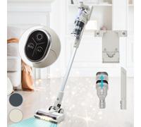 KLARSTEIN Handheld Vacuum Cleaner, Powerful Cordless Vacuum Cleaner, 4 Stage Filtration E12 EPA Filter, 180° Swivel Head Stick, Wireless Vacuum for Pet Hair, Lightweight Vacuum Cleaners