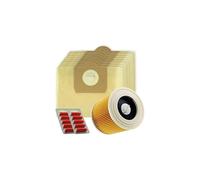 SPARES2GO High Filtration Large Bags + Filter Cartridge for Karcher WD3 WD3P MV3 Wet & Dry Vacuum Cleaner (Pack of 10 + Filter + Fresheners)