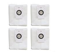 Vacuum Cleaner Dust Bags Made of Non-Woven Fabric with Large Capacity, Replacement Parts Compatible with 360 S8 Plus/Botslab S8 Plus/Honor Choice R2 Plus, Pack of 4 White (4 Pack)