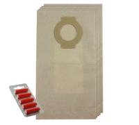 SPARES2GO Strong Dust Bags for Hoover Aquamaster S4396 S4398 S4470 Vacuum cleaner (Pack of 5 + 5 Fresheners)