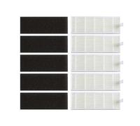 Vacuum Cleaner Dust Box Bin Filter，Compatible For Genio Deluxe 500 Vacuum Cleaner Large Dustbin Filters Replacement (Color : 5pcs hepa filter)